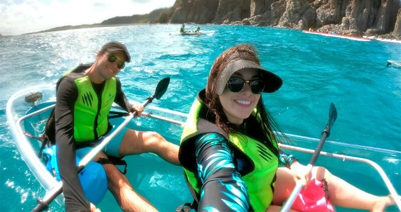 Passeio de Caiaque Transparente em Noronha