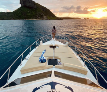 Por do Sol - Passeio de Lancha em Fernando de Noronha - Lancha Trovão dos Mares